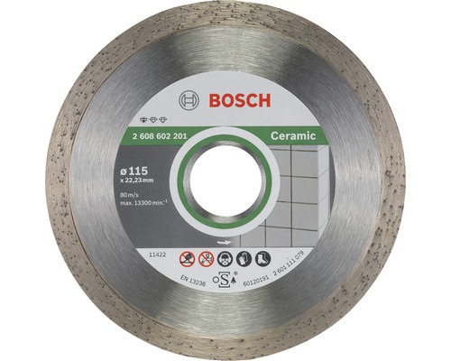 Disque à tronçonner diamanté SF Ceramic Bosch Ø 115x22,23 mm - HORNBACH  Luxembourg
