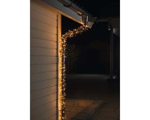 Guirlande lumineuse LED Konstsmide 400 micro LED couleur d'éclairage ambre  - HORNBACH Luxembourg