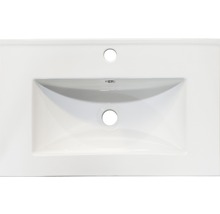 Kit de meubles de salles de bain Stretto blanc haute brillance 60x195 cm-thumb-1