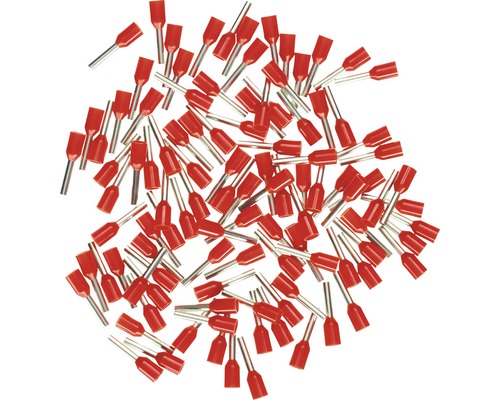 Assortiment de cosses isolées 1 mm² rouge 100 pièces Haupa 270804-0