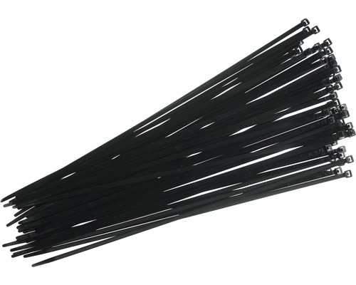 Serre-câbles résistant aux UV noir 610x8,8 mm 50 pièces Haupa 262638