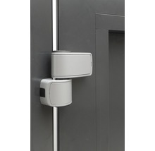 Porte d'entrée aluminium modèle Oregon blanc 1100x2100 mm tirant droit-thumb-6