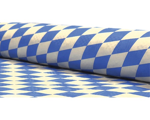 Tischdecke Bayrische Raute blau weiß 100 cm x 10 m-0