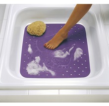 Tapis antidérapant pour douche RIDDER Plattfuß 54 x 54 cm violet-thumb-1