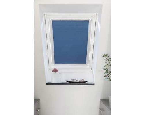 Lichtblick Dachfenster Sonnenschutz Thermofix blau 36x51,5 cm